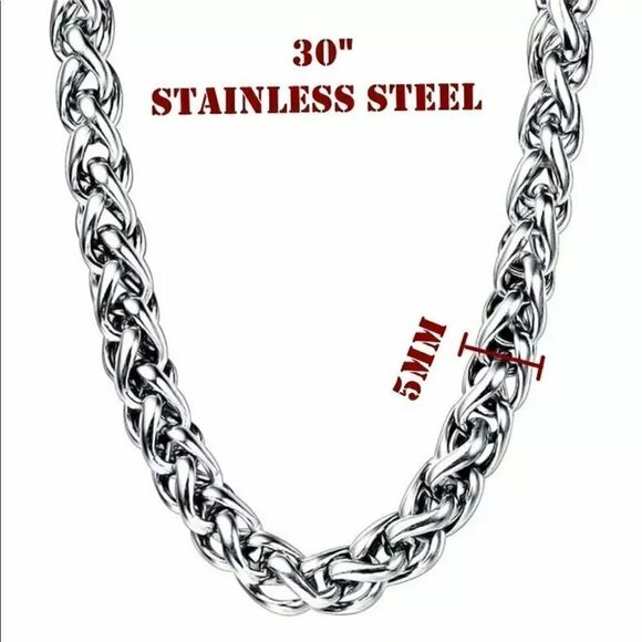 Viking Norse mjolnir Thor’s hammer necklace NEW NIP NWT weave chain stainless - Picture 11 of 16